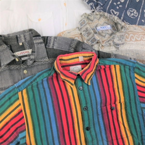 Vintage Navajo Hemden, Boho gemustert