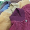 Vintage Bomberjacke Lederblousons in gedeckten Farben