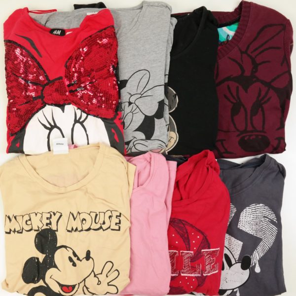 Retro Disney Shirts, mit Pailletten und Aufdrucken