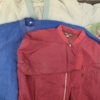 Retro Jacken aus Seide in einfärbigen Farben in rot und blau