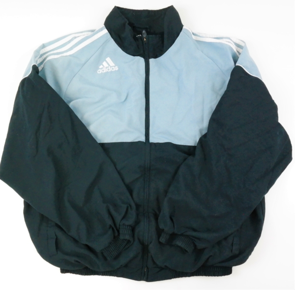 Blaue Vintage Adidas Jacke für die Übergangszeit