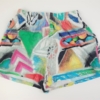 vintage shorts, crazy print and funky style